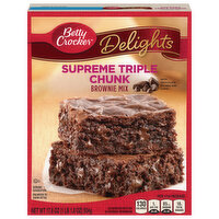 Betty Crocker Brownie Mix, Supreme Triple Chunk, 17.8 Ounce