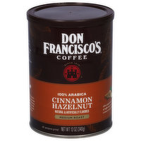 Don Francisco's Coffee, 100% Arabica, Medium Roast, Cinnamon Hazelnut, 12 Ounce
