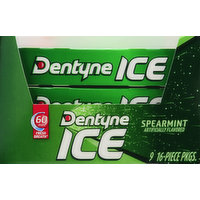 Dentyne Gum, Sugar Free, Spearmint, 9 Each