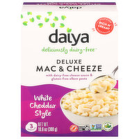 Daiya Mac & Cheeze, White Cheddar Style, Deluxe, 10.6 Ounce