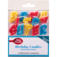 Betty Crocker Birthday Candles, Super Birthday, 13 Each