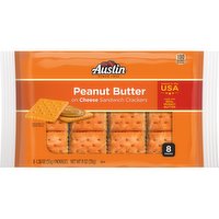 Austin Sandwich Crackers, Peanut Butter on Cheese, 11 Ounce