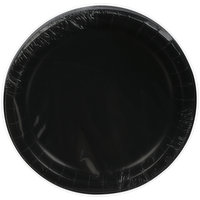 First Street Plates, Black Velvet, 6.75 Inch, 24 Each