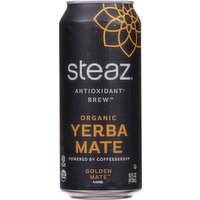Steaz Yerba Mate, Organic, Golden Mate Flavored, 16 Ounce