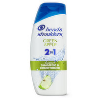 Head & Shoulders 2 in 1 Dandruff Shampoo and Conditioner, Green Apple, 20.7 oz, 20.7 Ounce