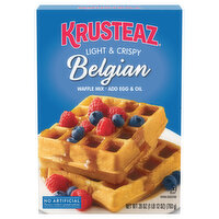 Krusteaz Waffle Mix, Belgian, 28 Ounce
