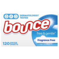 Bounce Free & Gentle Dryer Sheets, 120 Ct, 120 Each