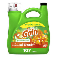 Gain Laundry Detergent, Island Fresh, 107 Loads, 154 oz, 154 Fluid ounce