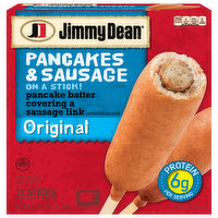 Jimmy Dean Pancakes & Sausage, Original, 12 Each