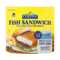 Gorton's Fish Fillets, Breaded, Fish Sandwich, 18.3 Ounce