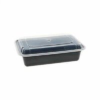 First Street Rect Microwavable Container, 38 oz, 25 Each