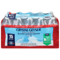 Crystal Geyser Alpine Spring Water, Natural, 507 Ounce