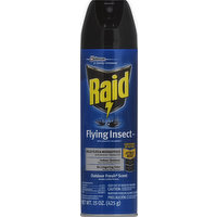 Raid Flying Insect Killer 7, Indoor-Outdoor, Outdoor Fresh Scent, 15 Ounce