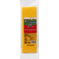 First Street Cheese, Sharp Cheddar, 80 Ounce