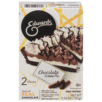 Edwards Creme Pie, Chocolate, 2 Each