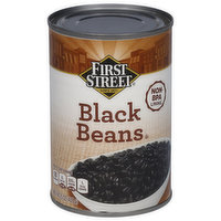 First Street Black Beans, 15 Ounce