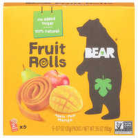 Bear Fruit Rolls, Apple-Pear Mango, 3.5 Ounce