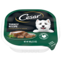 Cesar Canine Cuisine, Turkey Recipe, Classic Loaf in Sauce, 3.5 Ounce