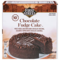 First Street Cake, Chocolate Fudge, 10 inch, 52 Ounce