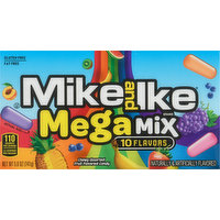 Mike and Ike Candy, Mega Mix, 10 Flavors, 5 Ounce