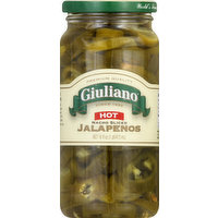 Giuliano Jalapenos, Nacho Sliced, Hot, 16 Ounce