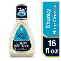 Ken's Steak House Chunky Blue Cheese Salad Dressing, 16 Fluid ounce