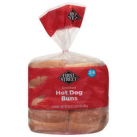 First Street Hot Dog Buns, Enriched, 24 Each