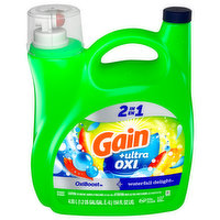 Gain Detergent, 2 in 1, Oxiboost + Waterfall Delight, 154 Ounce