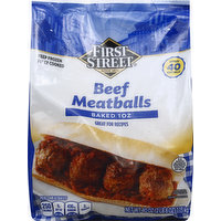 First Street Meatballs, Beef, 40 Ounce