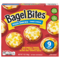 Bagel Bites Pizza Snacks, Three Cheese, 7 Ounce