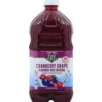 FIRST STREET Juice Cocktail, from Concentrate, Cranberry Grape, 64 Ounce