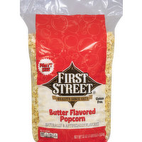 First Street Popcorn, Butter Flavored, Party Size, 56 Ounce