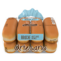 Artesano Hot Dog Buns, Brioche, 8 Each