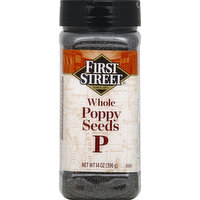 First Street Poppy Seeds, Whole, 14 Ounce