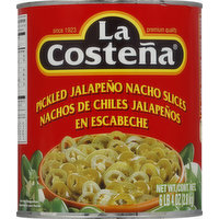 La Costena Jalapeno Nacho Slices, Pickled, 100 Ounce