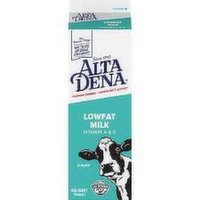 Alta Dena 1% Lowfat Milk Paper Carton 32 oz, 32 Ounce