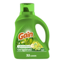 Gain Liquid Laundry Detergent, Original Scent, 32 Loads, 46 fl oz, 46 Ounce