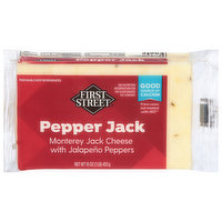 First Street Cheese, Pepper Jack, 16 Ounce