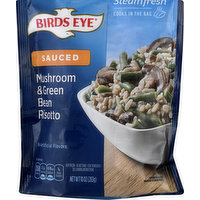 Birds Eye Mushroom & Green Bean Risotto, Sauced, 10 Ounce