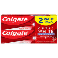 Colgate Toothpaste, Sparkling White, Advanced, 2 Value Pack, 2 Each