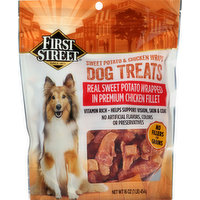 First Street Dog Treats, Sweet Potato & Chicken Wraps, 16 Ounce