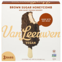 Van Leeuwen Frozen Dessert, Non-Dairy, Brown Sugar Honeycomb, 3 Each