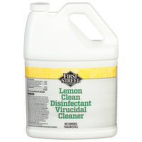 First Street Virucidal Cleaner, Disinfectant, Lemon Clean, 1 Gallon