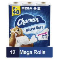 Charmin Charmin Ultra Soft Toilet Paper 12 Mega Rolls, 344 Square foot