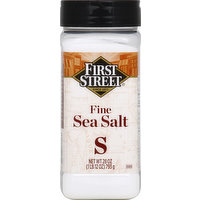First Street Sea Salt, Fine, 28 Ounce