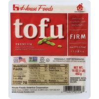 House Foods Tofu, Premium, Firm, 16 Ounce