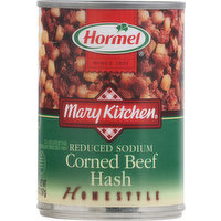 Hormel Corned Beef Hash, Reduced Sodium, Homestyle, 14 Ounce