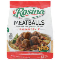 Rosina Meatballs, Italian Style, 52 Each