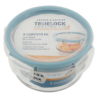 Anchor Hocking Container, Locking Lid, 2 Cup, 1 Each