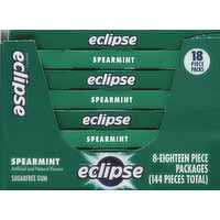 Eclipse Gum, Sugarfree, Spearmint, 8 Each